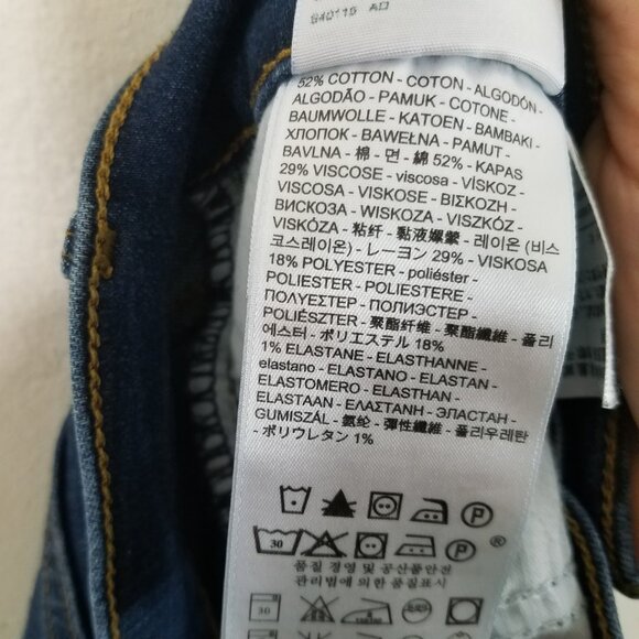 Levi's 314 Shaping Straight Stretch Jeans Blue Size 27 - Picture 6 of 6